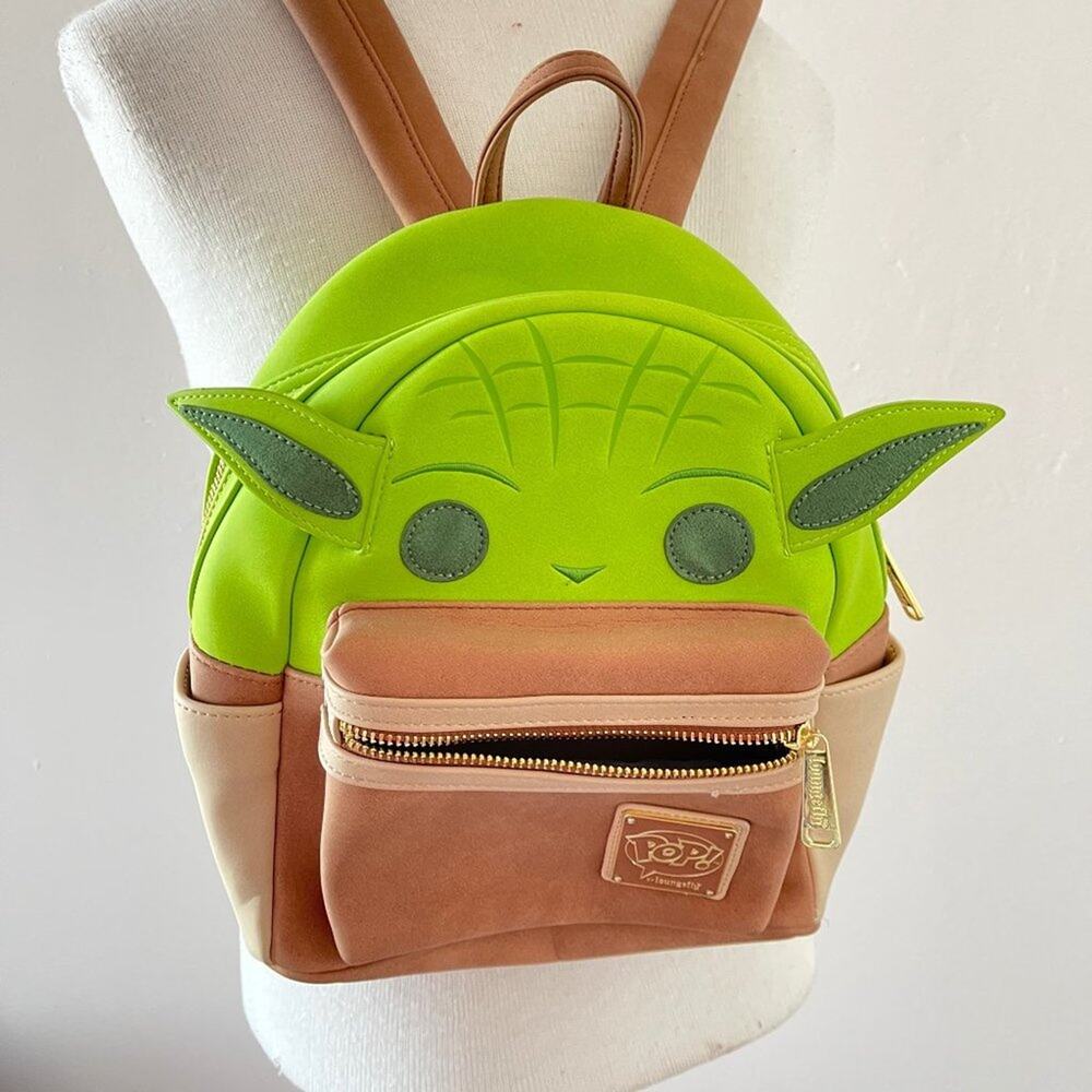 Loungefly Funko Pop Star Wars Yoda Figural Mini Backpack The Child